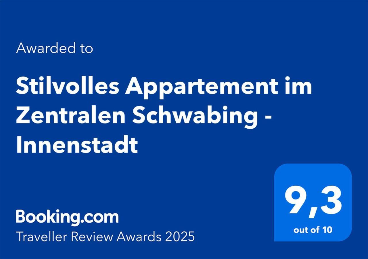 Stilvolles Appartement Im Zentralen Schwabing - Innenstadt Munich Exterior photo